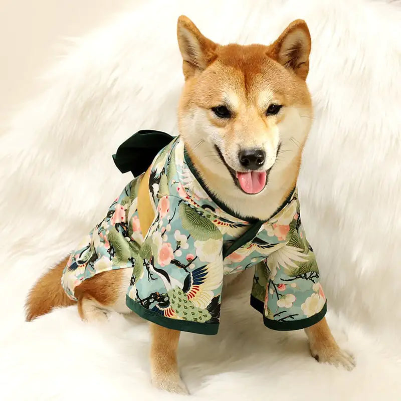 Shiba Inu Kimono Style Clothes for Small Dogs