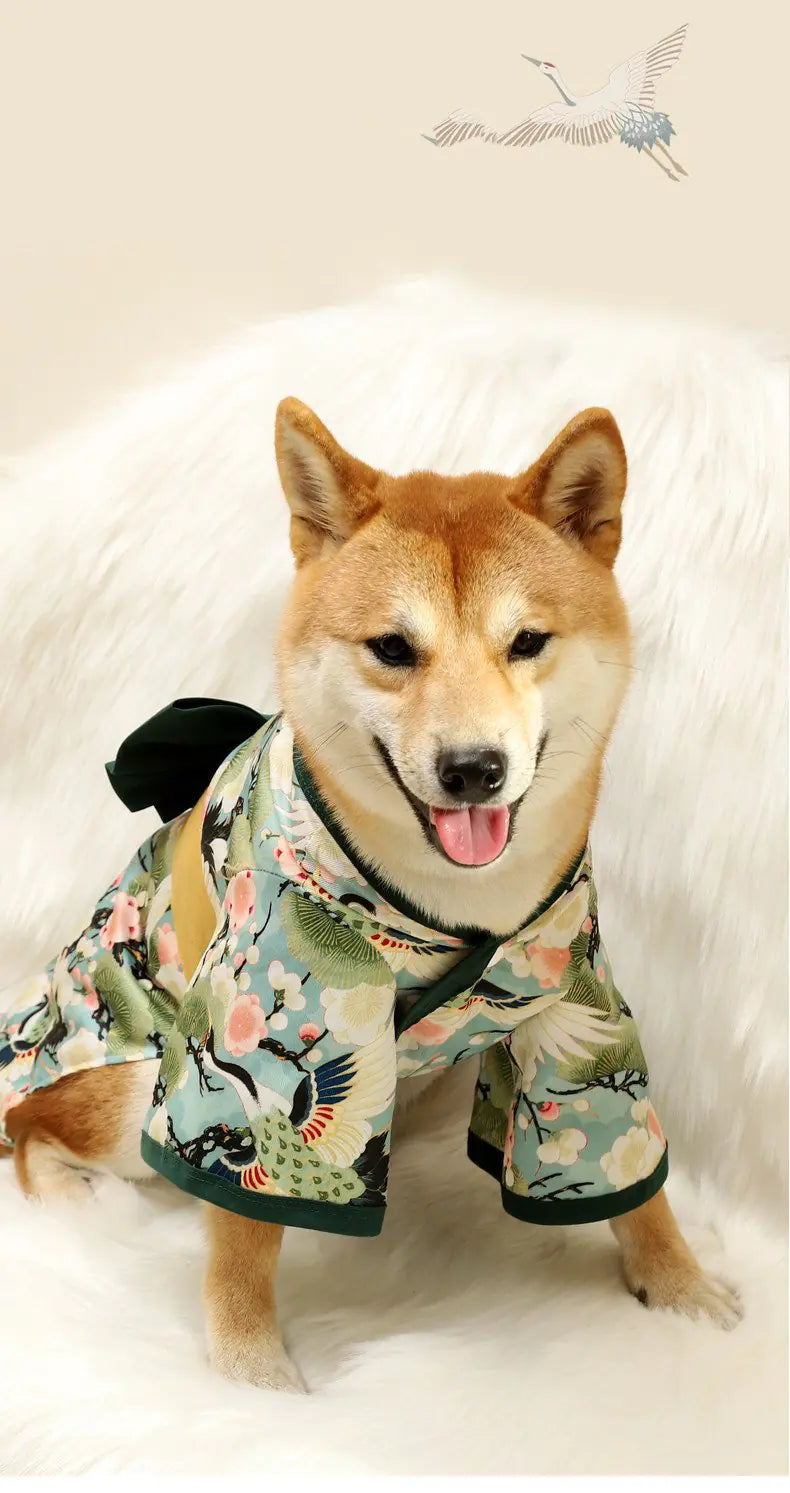 Shiba Inu Kimono Style Clothes for Small Dogs